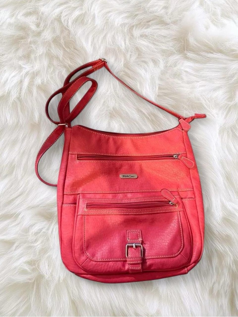 MultiSac Bright Red Crossbody Bag